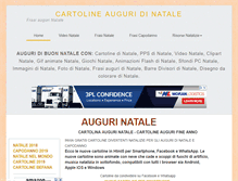 Tablet Screenshot of natalecartolineauguri.com